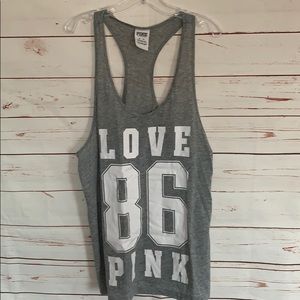 VS Pink Grey Tank